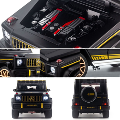 Mô hình xe Mercedes Benz G65 1:18 Miniauto chi tiết - Xe mở cửa, đánh lái, có đèn và nhạc - Quà tặng hoàn hảo cho tín đồ ô tô