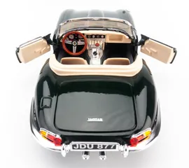 Mô hình xe ô tô Jaguar E-Type Cabrio 1:18 Bburago Xanh - Chi tiết tinh xảo, mở cửa, trang trí nhà cửa cho fan xe hơi
