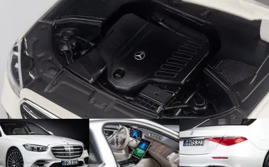 Mô Hình Xe Ô Tô Mercedes-Benz S-Class W223 2021 Tỉ Lệ 1:18 - Norev Mẫu Chất Lượng Cao, Chi Tiết Tinh Xảo, Cửa Mở Được