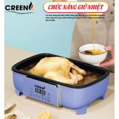 Nồi Lẩu Đa Năng 3 Tầng Creen CR-135 Plus - Công Suất 1500W, Chế Độ Nấu Đa Dạng, Hấp Lẩu Dễ Dàng cho Bữa Tiệc Gia Đình
