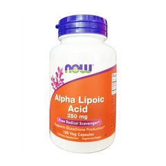 Now Alpha Lipoic Acid 250mg - Viên Uống Hỗ Trợ Giải Độc Gan, Chống Oxy Hóa, Tăng Cường Sức Khỏe, Bổ Sung Dinh Dưỡng