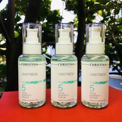 Serum Christina Unstress 5 Total Serenity 100ml - Hỗ Trợ Phục Hồi Da Căng Bóng, Tái Tạo Độ Đàn Hồi, Dưỡng Ẩm Cho Da Nhạy Cảm