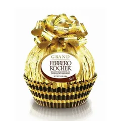 Socola Ferrero Rocher hình quả cầu vàng buộc nơ