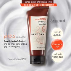 Sữa Rửa Mặt Beldora 299 Prime 5.5 Cho Da Nhạy Cảm - Dưỡng Da Khỏe Mạnh, Ngăn Ngừa Mụn, Chiết Xuất Tràm Tràm, 150ml