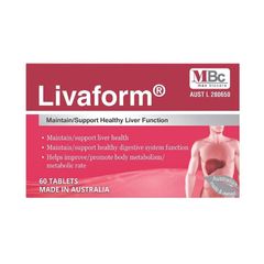 Viên uống hỗ trợ thải độc gan Livaform Úc - Tăng cường chức năng gan, phục hồi sức khỏe từ thiên nhiên - Hỗ trợ người thường xuyên uống rượu
