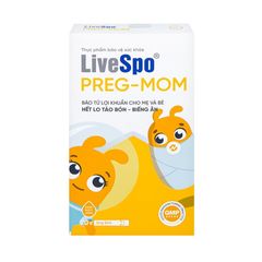 Bào Tử Lợi Khuẩn Cho Mẹ Và Bé LiveSpo Preg-Mom - Hỗ Trợ Tiêu Hóa, Giúp Cân Bằng Hệ Vi Sinh Đường Ruột Cho Sức Khỏe Mẹ Và Bé
