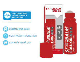 Chai Lăn Starbalm Roll-On 75ml - Hỗ Trợ Làm Nóng, Giảm Đau Cơ Từ Thảo Mộc Tự Nhiên, Đặc Trị Đau Nhức Khớp, Mát-Xa Hiệu Quả