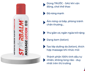 Kem Nóng Xoa Bóp Hỗ Trợ Giảm Đau Starbalm 200ml - Hiệu Quả Nhanh, Thư Giãn Cơ Bắp, Kích Thích Lưu Thông Máu, Dễ Sử Dụng