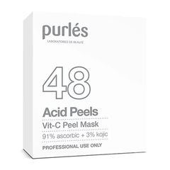 Mặt Nạ Dưỡng Sáng Trẻ Hóa Da Purles 48 Vit-C Pell Mask - Vitamin C Chống Lão Hóa, Phù Hợp Mọi Loại Da, Dưỡng Da Sáng Mịn Màu