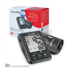 Máy đo huyết áp bắp tay tự động Microlife B6 Connect - Phát hiện rung tâm nhĩ, kết nối Bluetooth, kết quả chính xác, tiện lợi cho sức khỏe