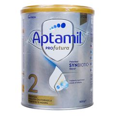 Sữa Aptamil Profutura Synbiotic số 2 cho trẻ từ 6-12 tháng - Sữa bột Non-GMO, hỗ trợ tiêu hóa và phát triển trí não
