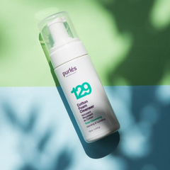 Sữa Rửa Mặt Dạng Bọt Purles 129 Cotton Foam Cleanser 125ml - Làm Sạch Dịu Nhẹ, Duy Trì Độ Ẩm, Phù Hợp Da Nhạy Cảm