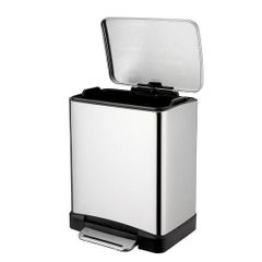 Thùng Rác Inox Cao Cấp Đạp Chân Hanssem 20L - Chống Vân Tay, Thiết Kế Thông Minh, Dễ Vệ Sinh, Phong Cách Hiện Đại Hàn Quốc