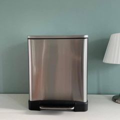 Thùng Rác Inox Cao Cấp Đạp Chân Hanssem 20L - Chống Vân Tay, Thiết Kế Thông Minh, Dễ Vệ Sinh, Phong Cách Hiện Đại Hàn Quốc