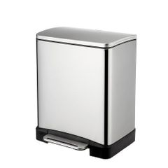 Thùng Rác Inox Cao Cấp Đạp Chân Hanssem 20L - Chống Vân Tay, Thiết Kế Thông Minh, Dễ Vệ Sinh, Phong Cách Hiện Đại Hàn Quốc