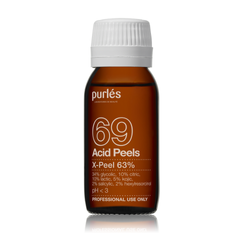 Tinh chất trẻ hóa và trắng da Purles 69 X-Peel 63% - Dưỡng ẩm, cải thiện sạm màu, tái tạo làn da mịn màng, 50ml