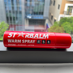 Xịt Nóng Starbalm Warm Spray 150ml - Hỗ Trợ Làm Ấm Cơ Thể Trước Khi Tập Thể Thao - Sản Phẩm Thiên Nhiên Cho Người Chơi Thể Thao