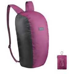 Balo Du Lịch Gấp Gọn 10L Travel 100 Decathlon Forclaz - Balo Nhỏ Gọn, Dễ Mang Theo Khi Du Lịch, Thiết Kế Thông Minh