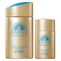 Bộ Đôi Sữa Chống Nắng Anessa Dưỡng Da Kiềm Dầu SPF50+ PA++++ (60ml + 20ml) - Bảo vệ hiệu quả cho làn da dầu, chống UV và bụi mịn