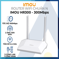 Bộ phát WiFi Imou HR300 Chuẩn N 300Mbps - Tốc độ Cao, Dễ Dàng Cài Đặt, Phù Hợp Cho Gia Đình Và Chơi Game Trực Tuyến