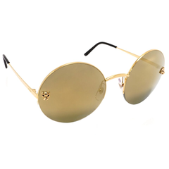 Kính mắt Cartier Grey Round Ladies Sunglasses CT0022S 006 58