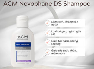 Dầu Gội ACM Novophane DS Giảm Gàu Ngứa 125ml - Giải Pháp Cho Da Đầu Khỏe Mạnh, Sạch Gàu Tự Nhiên
