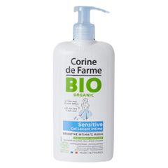 Gel Vệ Sinh Phụ Nữ Corine de Farme Organic Intimate Sensitive 250ml - Hữu Cơ, Dịu Nhẹ cho Vùng Kín Nhạy Cảm
