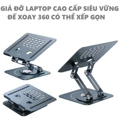 Giá Đỡ Tản Nhiệt Laptop/Macbook Baseus UltraStable Pro Series 360 Độ - Thiết Kế Đẹp, Chống Trượt, Tương Thích Mọi Kích Cỡ