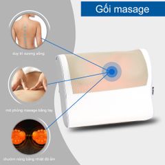 Gối Massage Hồng Ngoại 20 Bi Bomidi MP1 - Thiết Bị Massage Chuyên Dụng Giảm Đau, Thư Giãn Cơ Bắp, Tiện Lợi Sử Dụng Tại Nhà