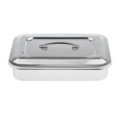 Hộp Đựng Dụng Cụ Y Tế Inox Có Nắp Đậy - Kích Thước 24cm x 16cm x 5cm, Bền Đẹp, Tiện Lợi Cho Spa, Nha Khoa, Thẩm Mỹ Viện
