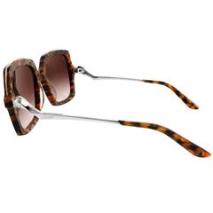 Kính mát nữ Cartier Brown Gradient Square Ladies Sunglasses CT0117SA 003 54