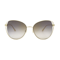 Kính mắt Cartier Gold Flash Grey Butterfly Ladies CT0236S 001 57