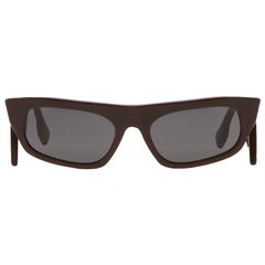 Kính mát nữ Burberry Palmer Dark Grey Irregular Ladies Sunglasses BE4385 403787 55