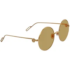 Kính mát nữ Cartier Yellow Round Ladies Sunglasses CT0156S 004 56