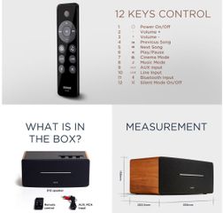 Loa Bluetooth Edifier D12 - Công suất 70W, Thiết kế Retro, Âm thanh Mạnh mẽ, Kết nối Bluetooth 5.0, Phù hợp cho EDM và Vinahouse