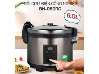 Nồi Cơm Điện Công Nghiệp 6L Bennix BN-060RC - Công Suất 1850W, Chế Độ Nấu Đều, Phục Vụ Gia Đình, Quán Ăn, Tiết Kiệm Điện Năng