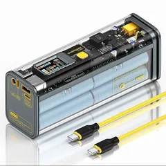 Pin Sạc Dự Phòng Sharge Storm 2 Liquid 25600mAh 100W - Màn Hình LED Thông Minh, Sạc Nhanh, Thiết Kế Cyberpunk