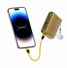 Pin sạc dự phòng Shargeek Starship Seer 10000mAh 35W có đồng hồ kỹ thuật số đa năng - Sạc nhanh, Dự đoán thời gian sạc, Thiết kế tiện lợi