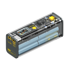 Pin sạc dự phòng Shargeek Storm 2 Liquid 25600mAh 100W - Thiết kế trong suốt, sạc nhanh PD 3.0 cho laptop & thiết bị di động.