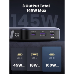 Pin sạc dự phòng Ugreen 145W 25000mAh - Sạc nhanh 2 chiều tiện lợi cho laptop và điện thoại