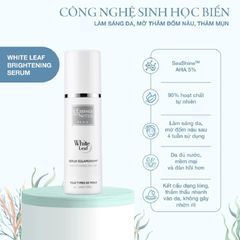 Serum Làm Sáng Da White Leaf Brightening L'Essence Des Notes 30ml - Giúp Tẩy Tế Bào Chết, Làm Mờ Đốm Nâu, Phù Hợp Mọi Loại Da
