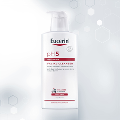 Sữa rửa mặt Eucerin pH5 400ml - Làm sạch dịu nhẹ cho da nhạy cảm, Cân bằng độ pH, Dưỡng ẩm cho làn da mềm mại