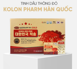 Viên uống tinh dầu thông đỏ Kolon Pharm Hàn Quốc - Bổ sung vitamin E, A, hỗ trợ sức khỏe và làm đẹp da, hộp 120 viên