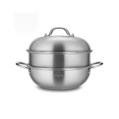 Xửng Hấp 2 Tầng Đa Năng Casani Ý 28cm - Thép Không Gỉ, Dẫn Nhiệt Nhanh, Dụng Cụ Nhà Bếp Chất Lượng Cao, Chế Biến Món Ăn Ngon