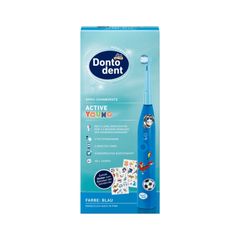 Bàn Chải Điện Dontodent Active Young Cho Bé Từ 4 Tuổi - Làm Sạch Răng Miệng Nhẹ Nhàng, Tốc Độ 6.000 Vòng/Phút