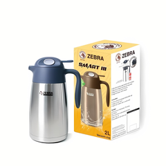 Bình Giữ Nhiệt Inox Zebra Smart III 112950 2L - Chống Rò Rỉ, Giữ Nhiệt 12 Giờ, Thép Không Gỉ, Dễ Dùng, Giải Khát Lý Tưởng