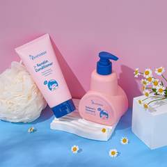 Cặp Dầu Gội Xả Trẻ Em Borome Dịu Nhẹ - Chiết Xuất Thiên Nhiên 335ml & 180ml, Không Cay Mắt, An Toàn Cho Bé Từ 3 Đến 15 Tuổi