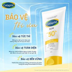 Gel Chống Nắng Cho Da Nhạy Cảm Cetaphil Sun SPF50+ Light Gel - Chống UVA/UVB, Duy Trì Độ Ẩm, Dễ Thấm, 50ml