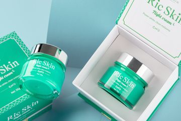 Kem dưỡng đêm mờ nám Ric Skin - Giúp xóa mờ tàn nhang, làm trắng da tự nhiên, phù hợp mọi loại da, chiết xuất thảo mộc 30g