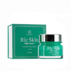 Kem dưỡng đêm mờ nám Ric Skin - Giúp xóa mờ tàn nhang, làm trắng da tự nhiên, phù hợp mọi loại da, chiết xuất thảo mộc 30g